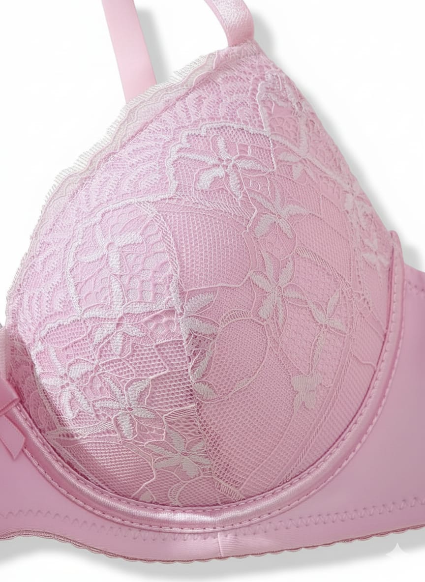 Blushy Lace Push-Up Bra