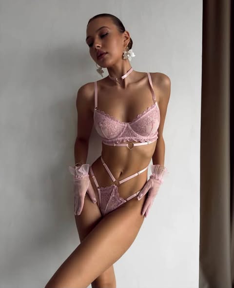 Lumi Blush Lace Set
