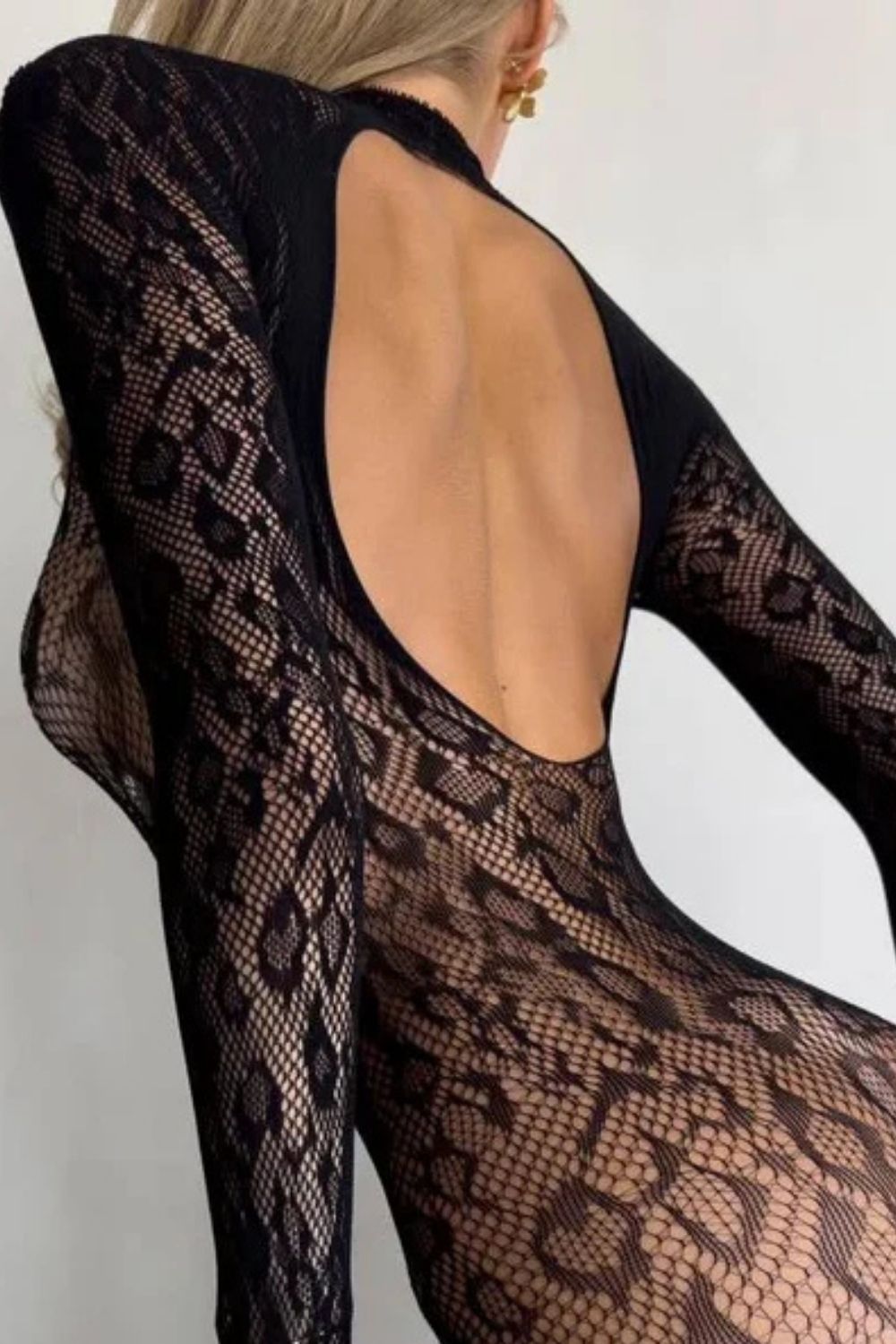Black Leopard Bodystocking