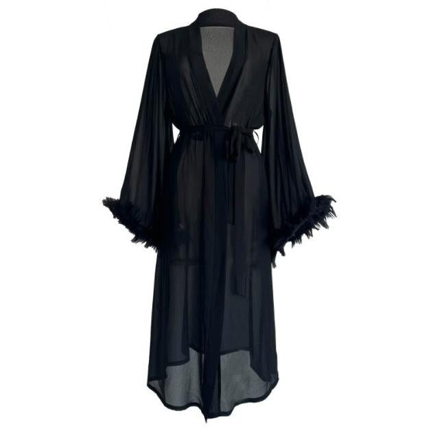 Fluffy Chiffon Lounge Robe