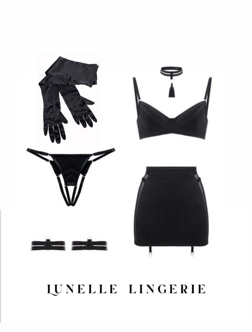 Sexy Satin Skirt Set